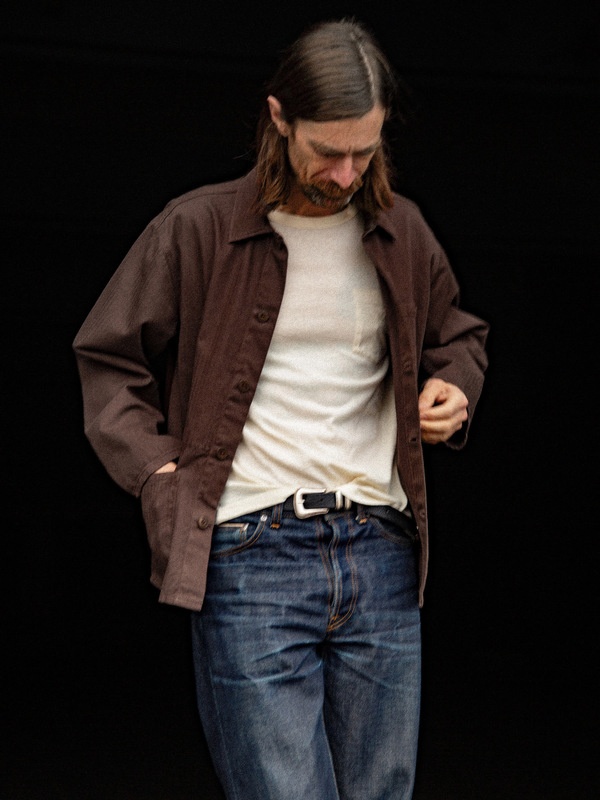Buddy Herringbone Chore Jacket Walnut - 3
