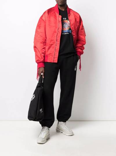 FACETASM crushed nylon bomber jacket outlook