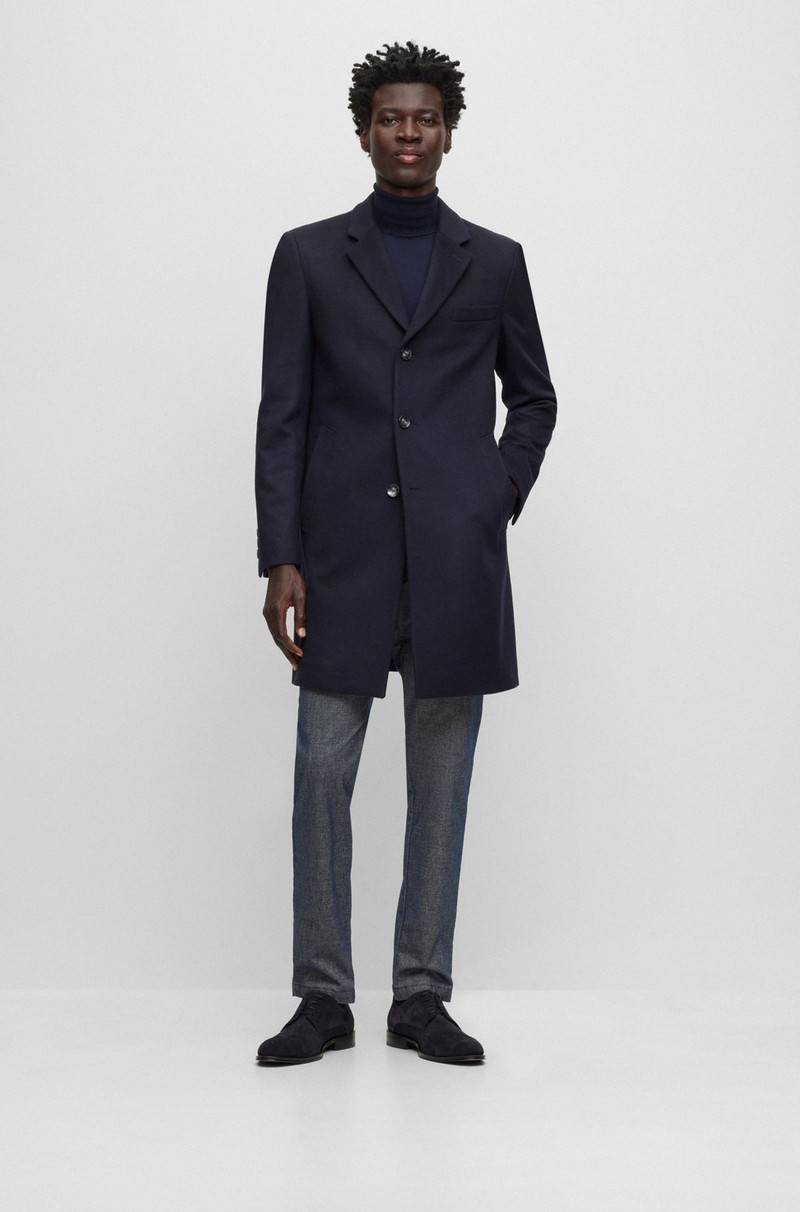 SLIM-FIT COAT IN VIRGIN WOOL AND CASHMERE 2