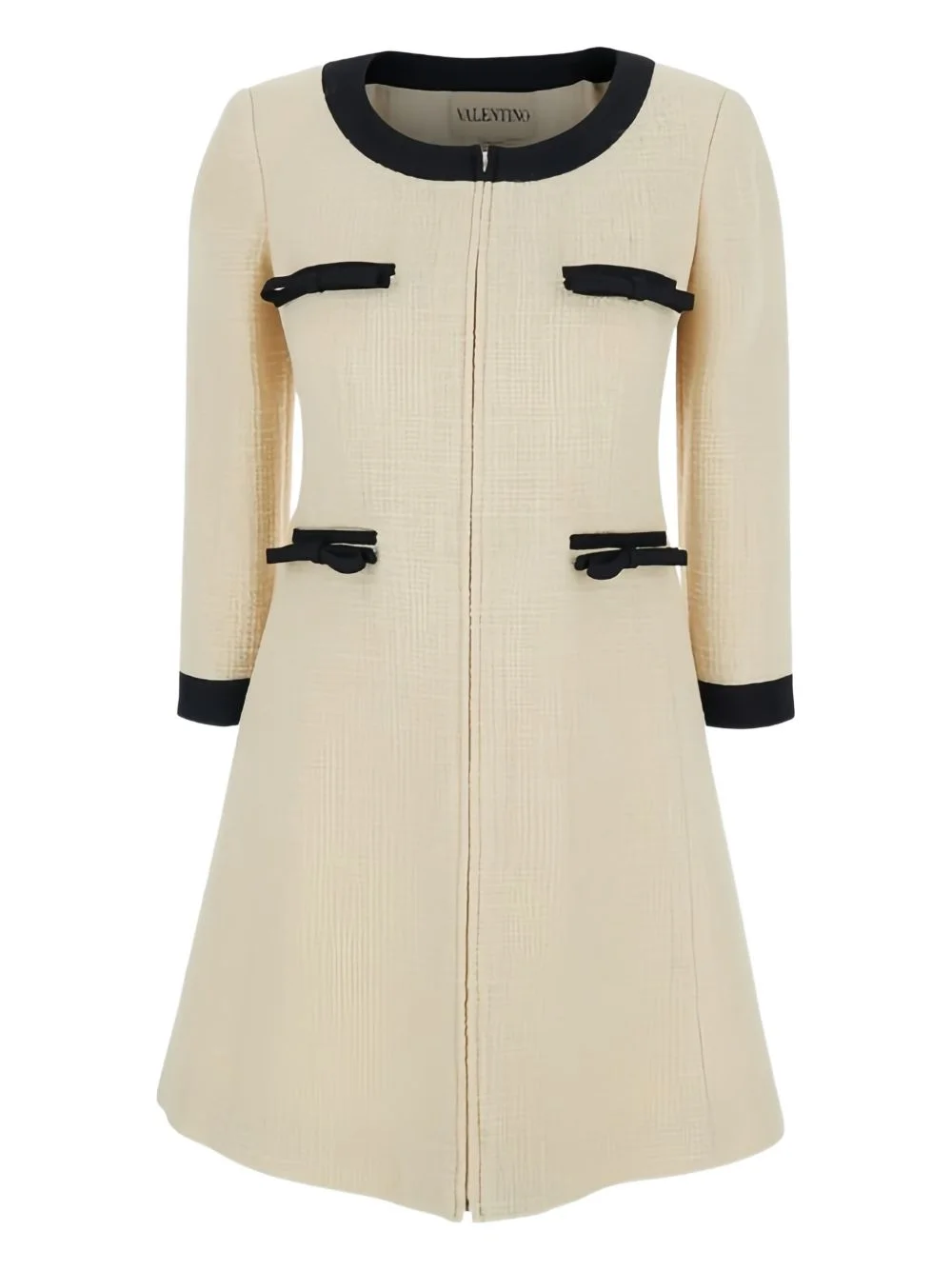 bow-detail mini dress - 1