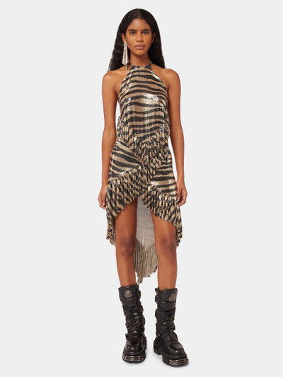 Paco Rabanne LONG PIXEL SKIRT WITH TIGER PRINT outlook