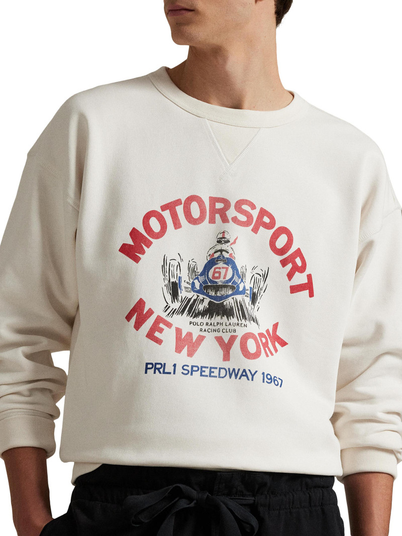 Men's Vintage Graphic Fleece Crewneck Sweatshirt - Nevis 5