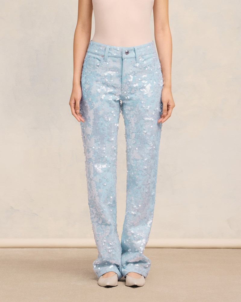 EMBROIDERED STRAIGHT FIT JEANS 3