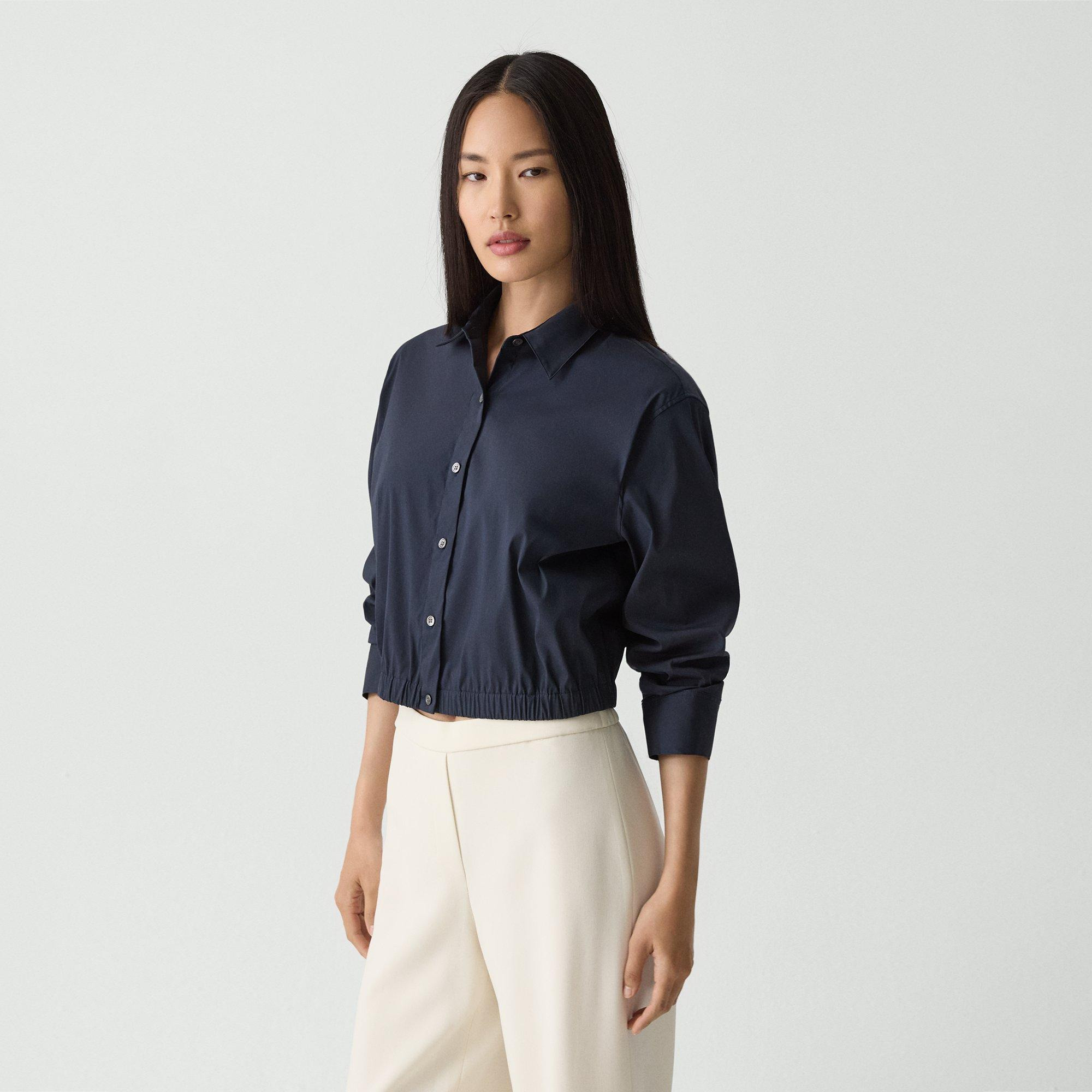 Cropped Shirt in Good Cotton - 2