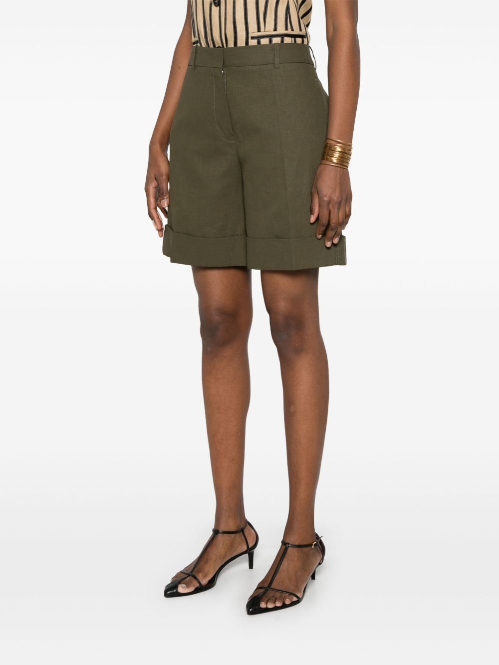 linen shorts - 3