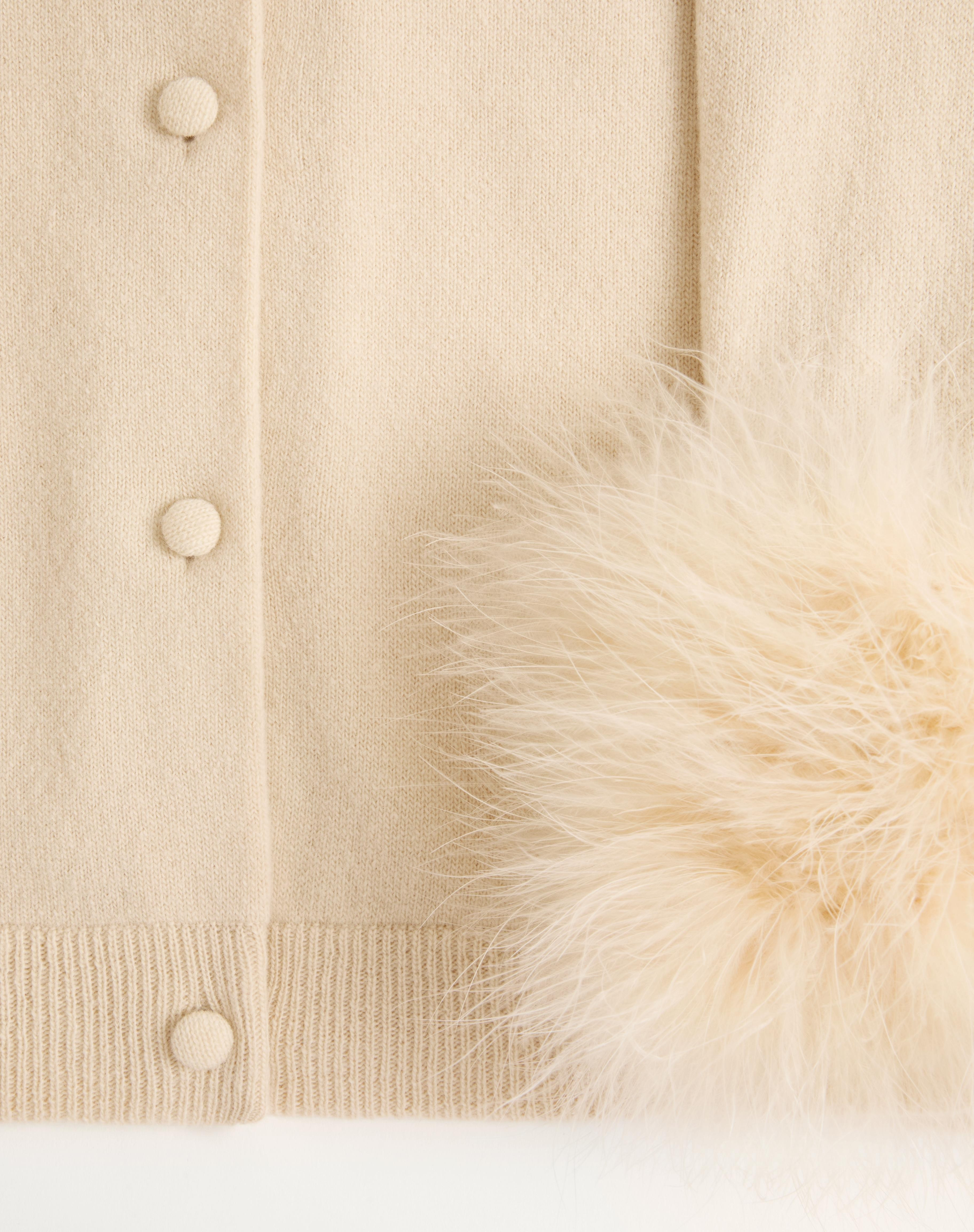 CARDIGAN WITH FEATHERS - 7