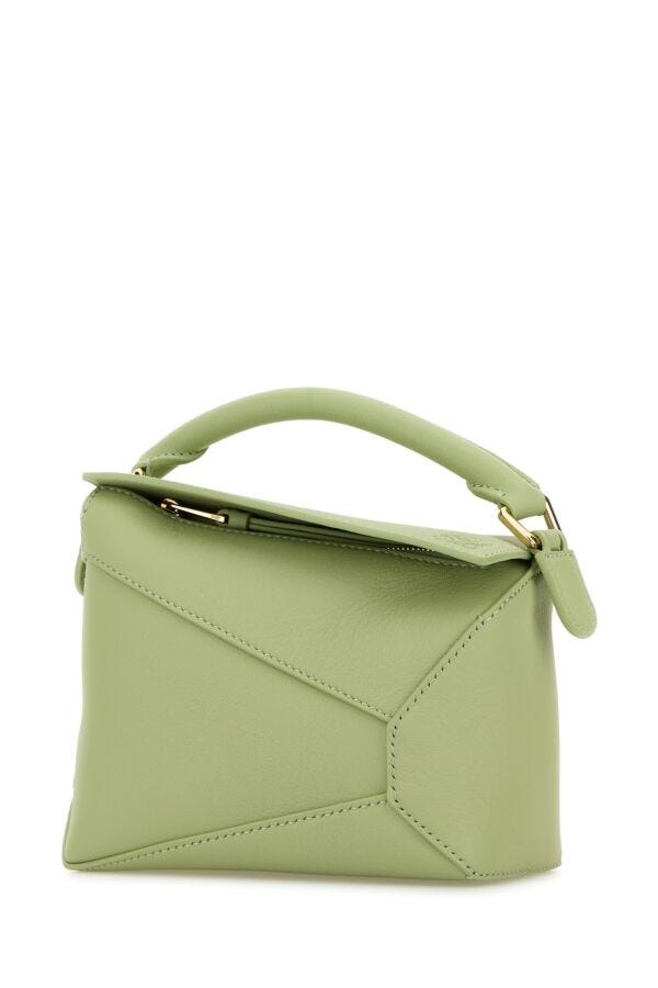 Loewe Woman Pastel Green Leather Mini Puzzle Handbag - 2