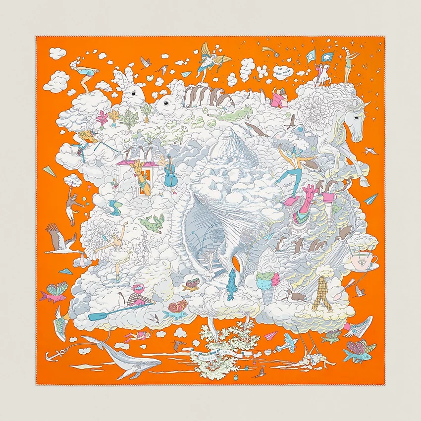 Sur Mon Nuage scarf 90 - 1