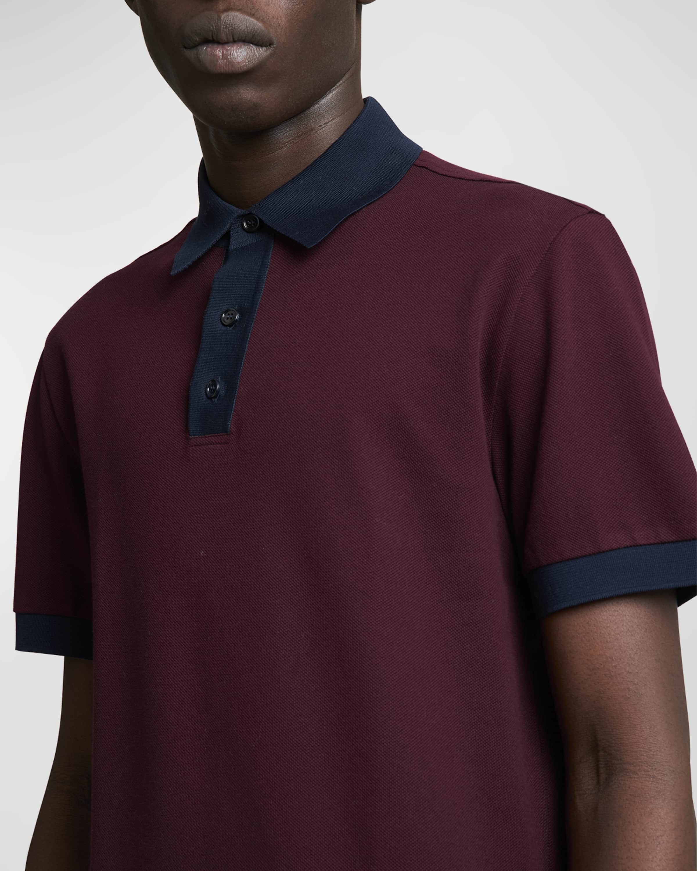 Men's Two-Tone Polo Shirt - 5