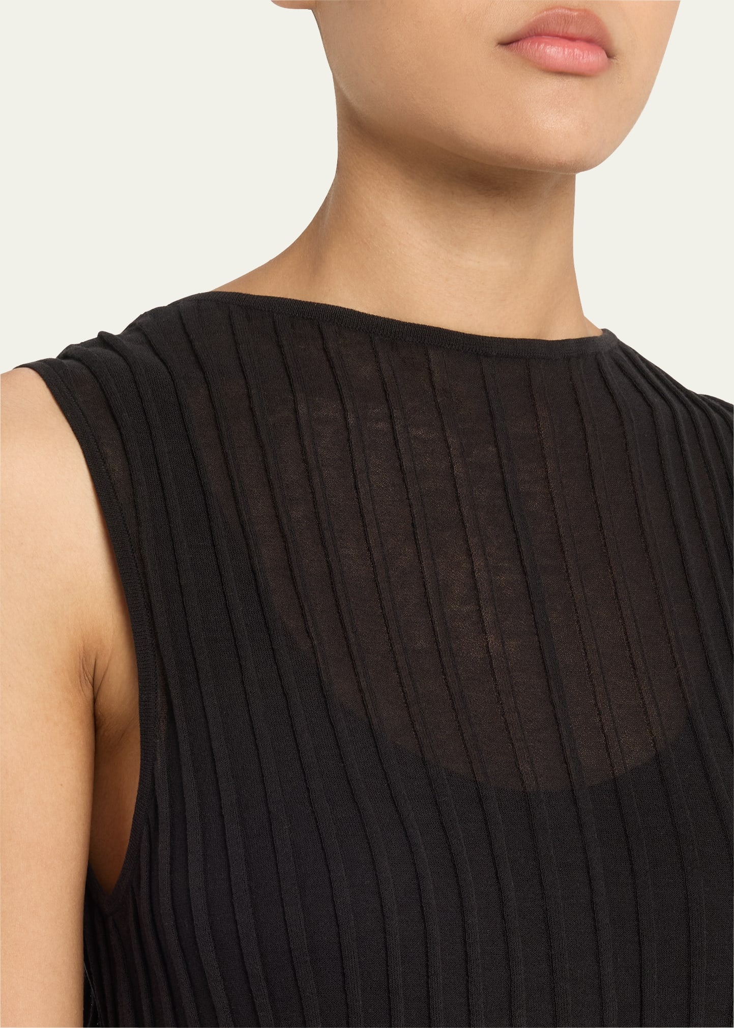 Ada Sleeveless Rib Knit Maxi Dress - 5