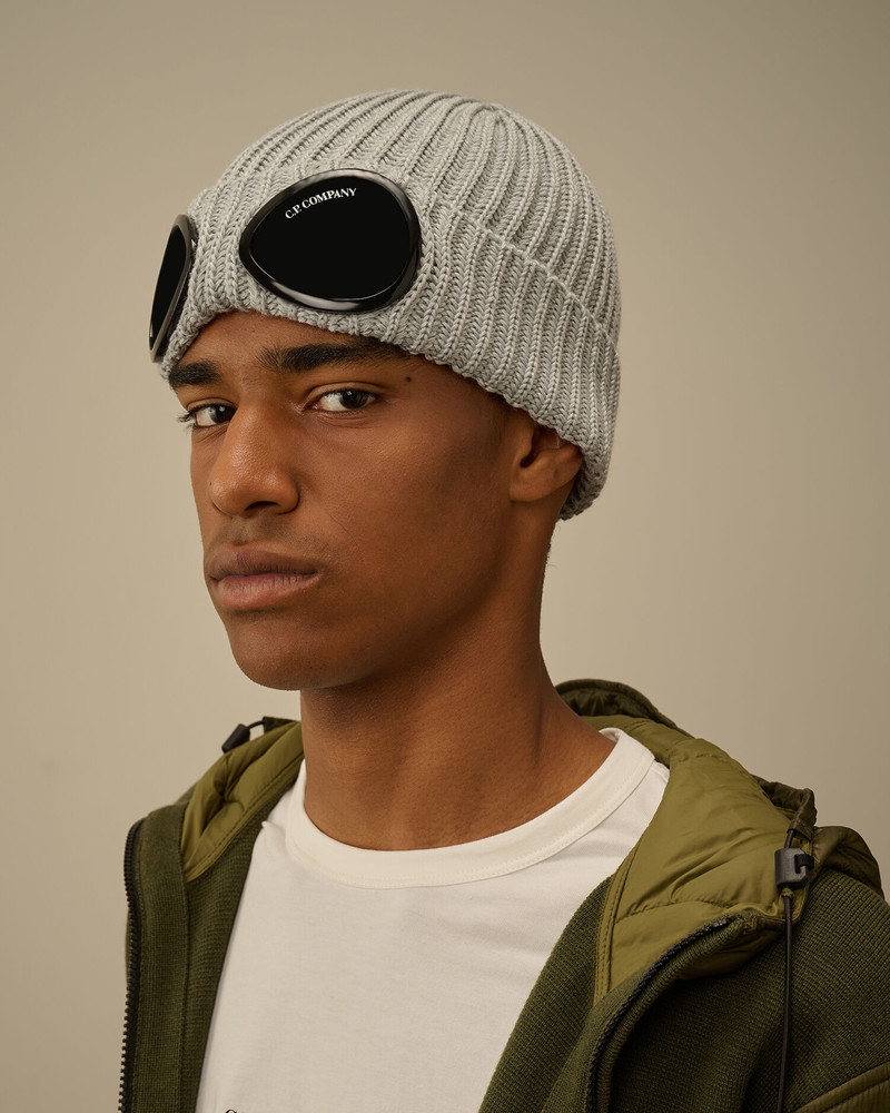C.P. Company Extrafine Merino Wool Goggle Beanie outlook
