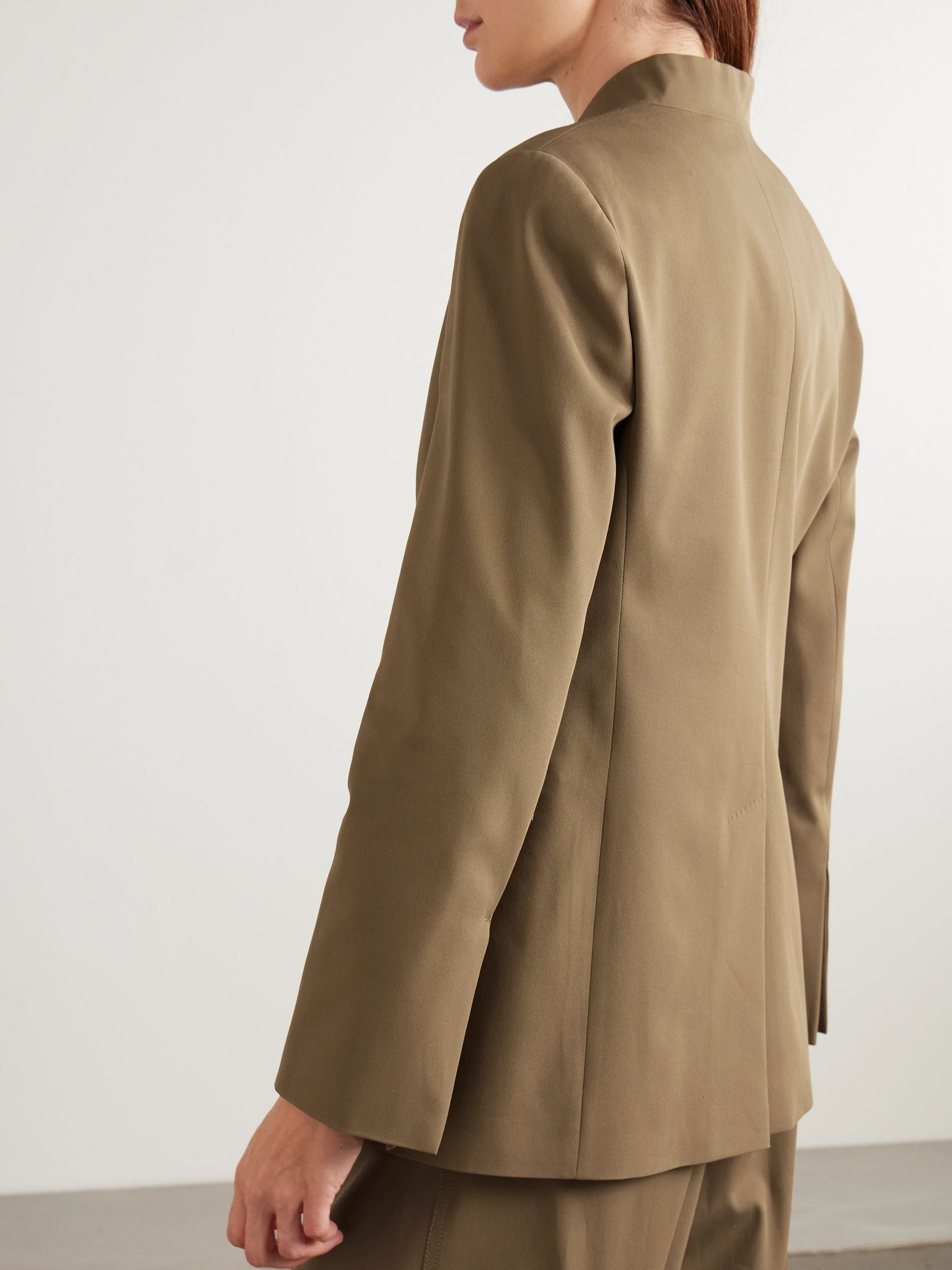 Segnale cotton-twill blazer Mushroom - 3