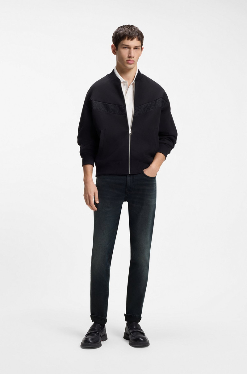 HUGO ASH-BLUE EXTRA-SLIM-FIT JEANS IN COMFORT-STRETCH DENIM outlook