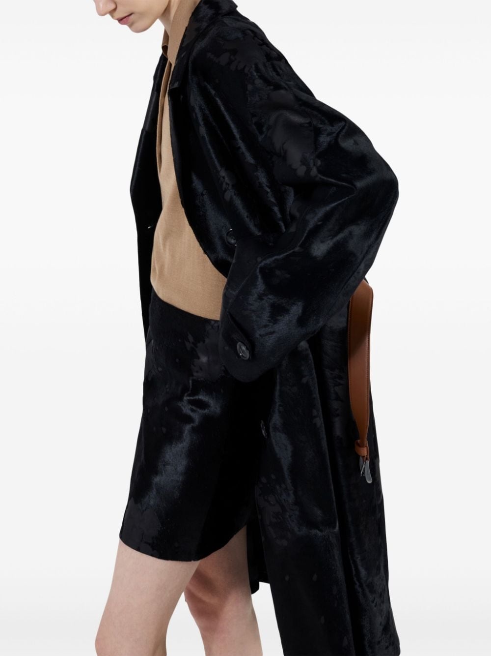 leather mini skirt - 5