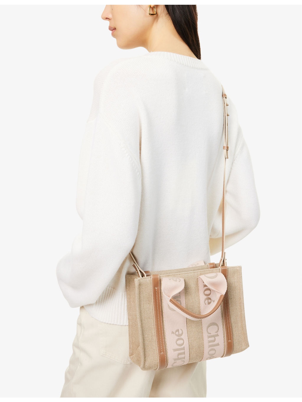 Woody Small Linen Tote Bag - 2