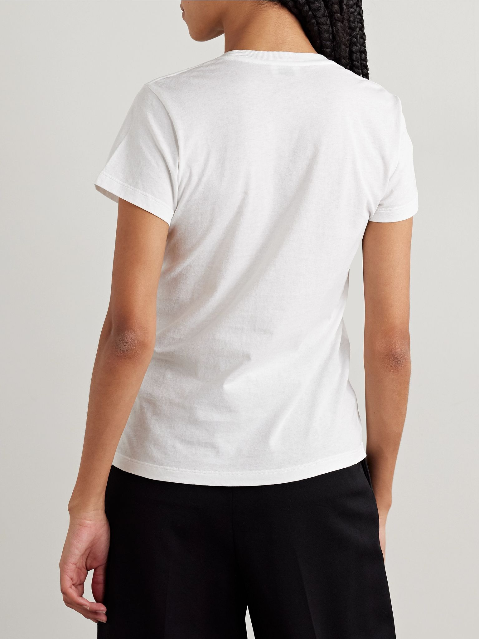 Printed cotton-jersey T-shirt White - 4