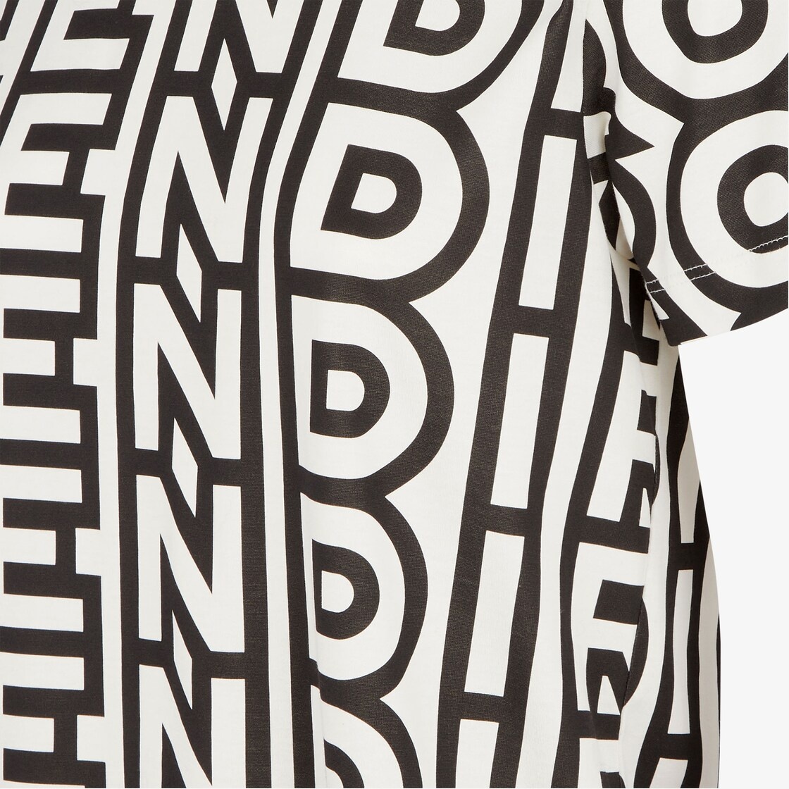 Two-tone cotton Fendi Roma Capsule T-shirt - 3