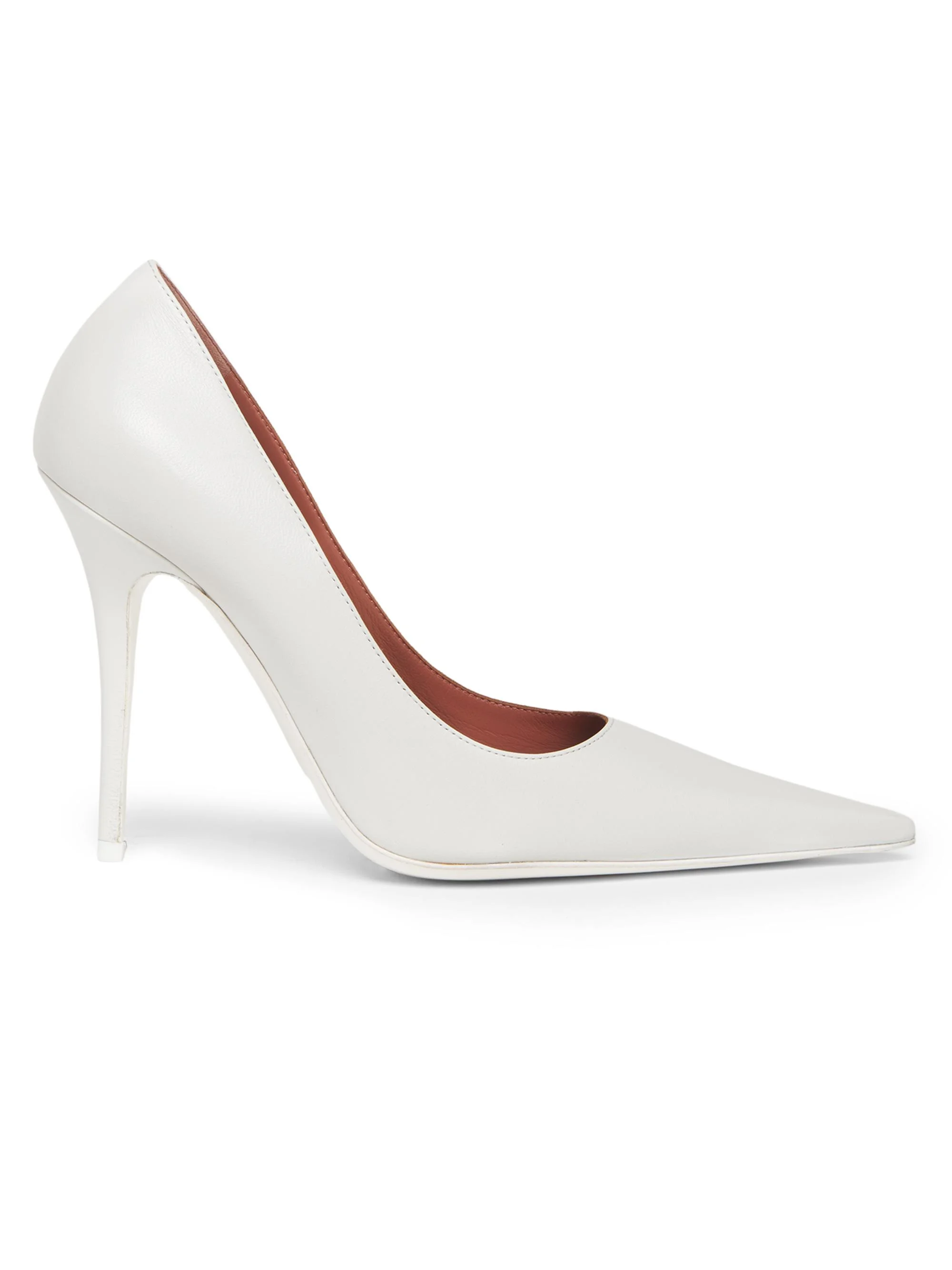 Women's Barbara 105MM Leather Pumps - Nappa White - 1