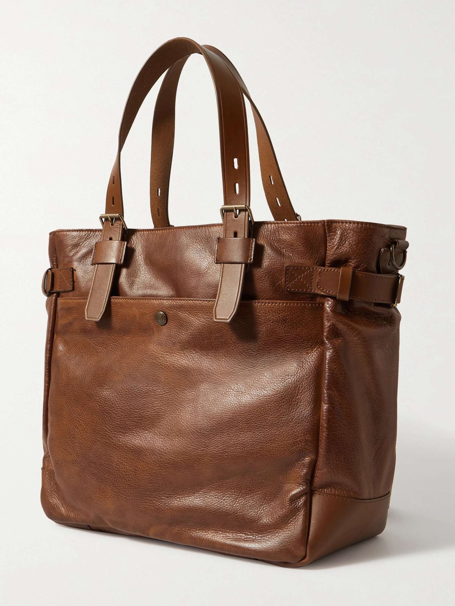 Touring Full-Grain Leather Tote Bag - 4