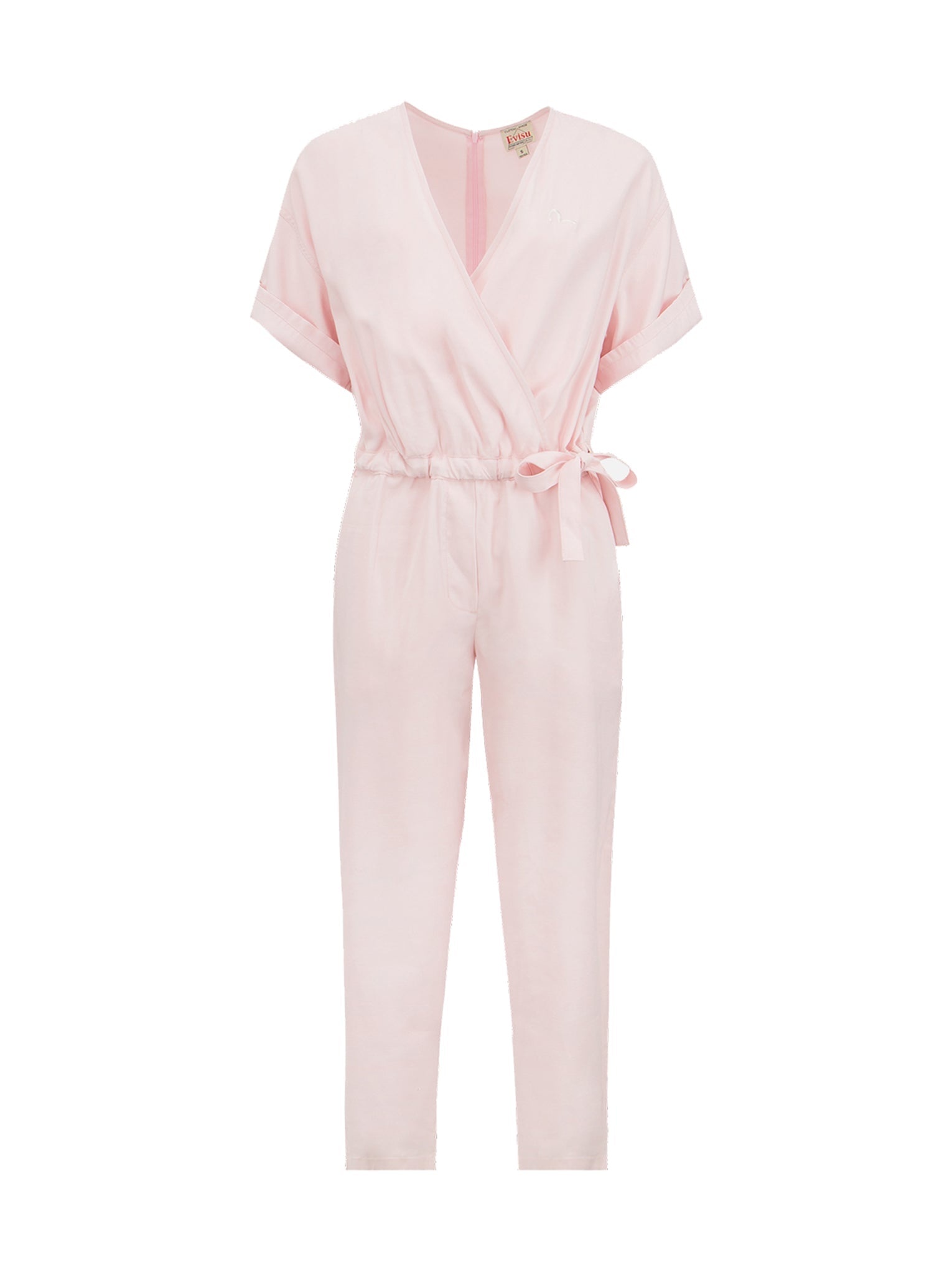 Seagull Embroidery Wrapped Jumpsuit - 16