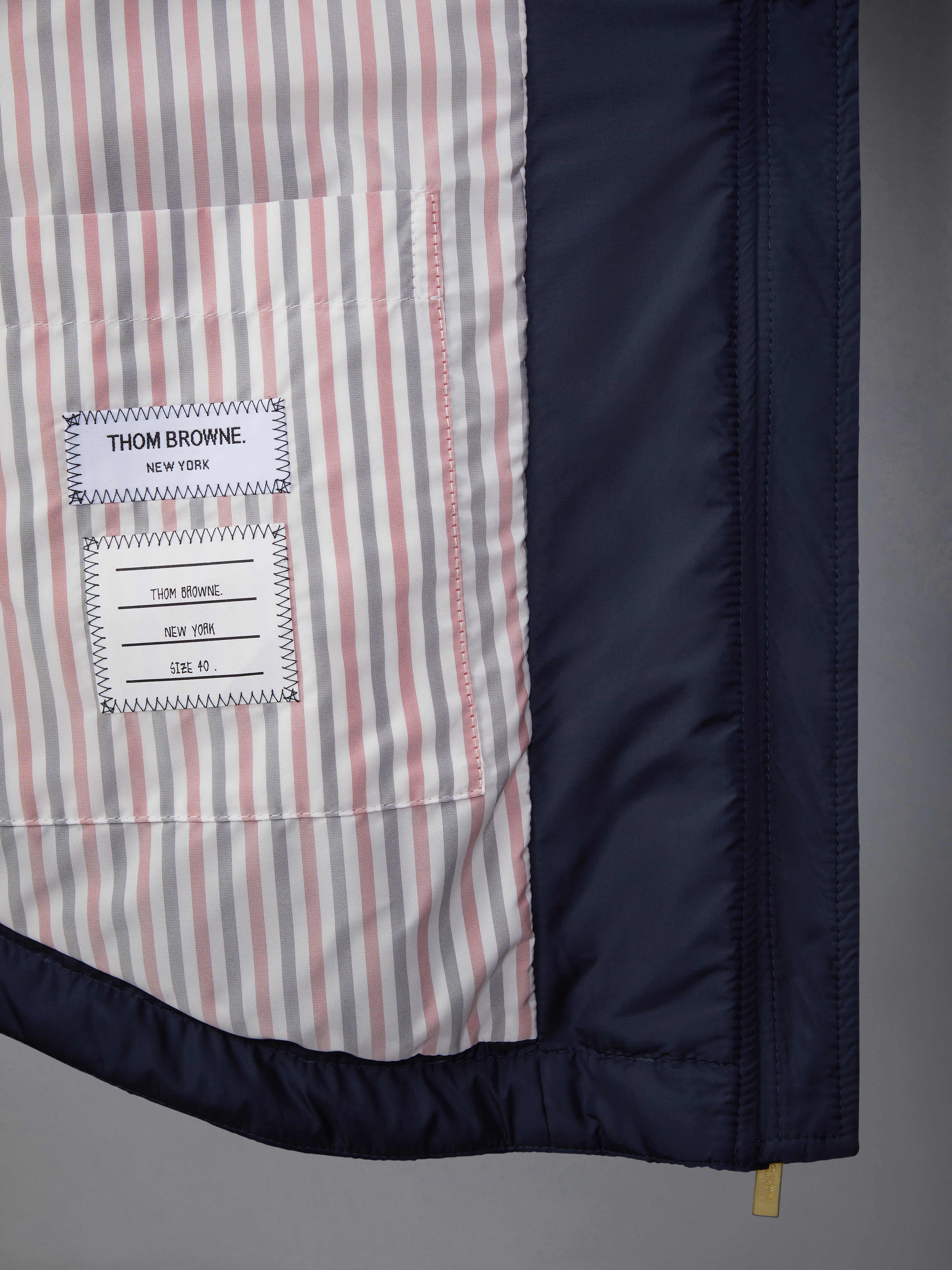 ULTRA LIGHT NYLON TECH DOWN FILL HOOD SHIRT HEM JACKET - 7