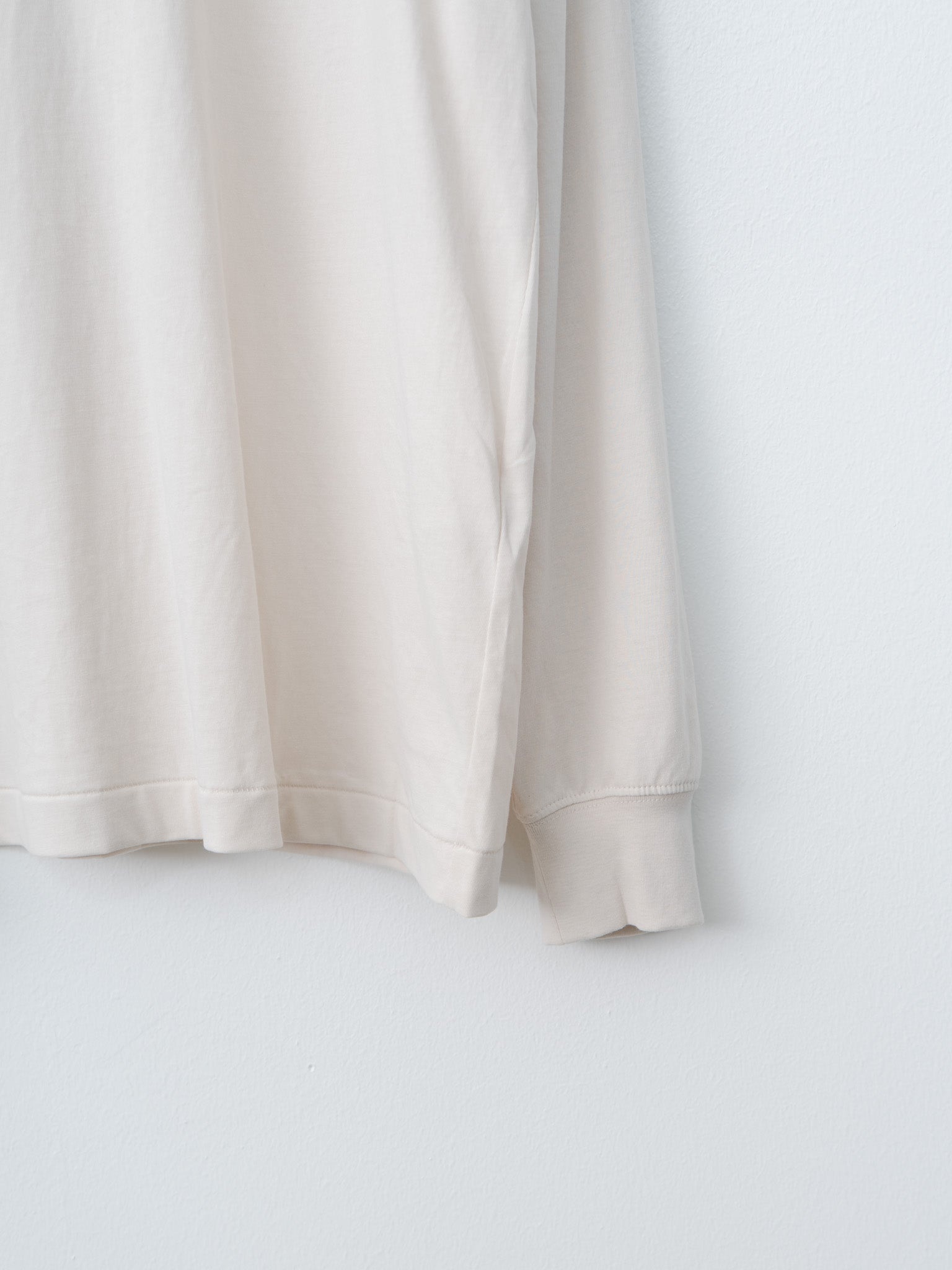 Fresca Nubuck Long Sleeve T-Shirt - Warm White - 6