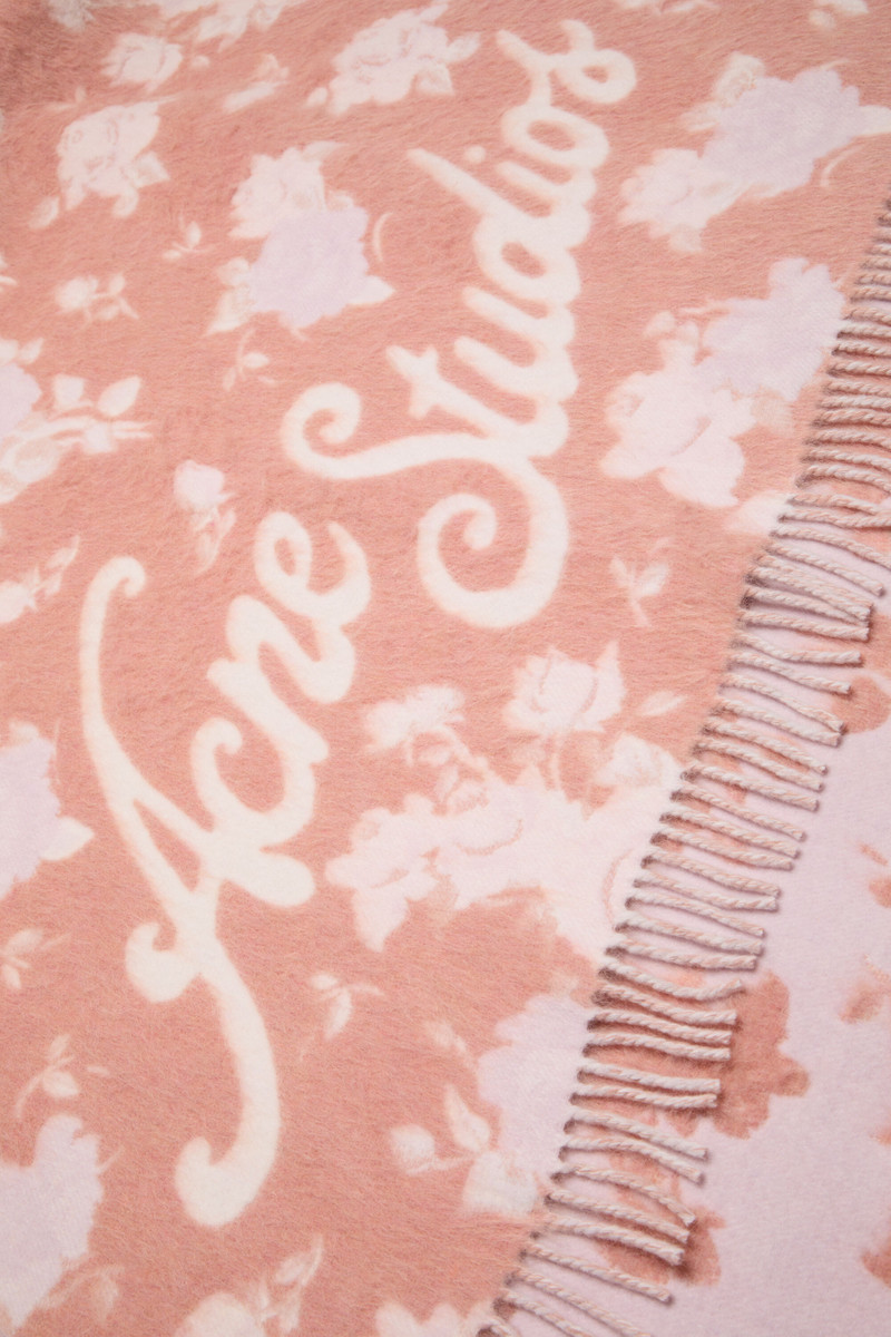 Wool logo blanket - Pink 3