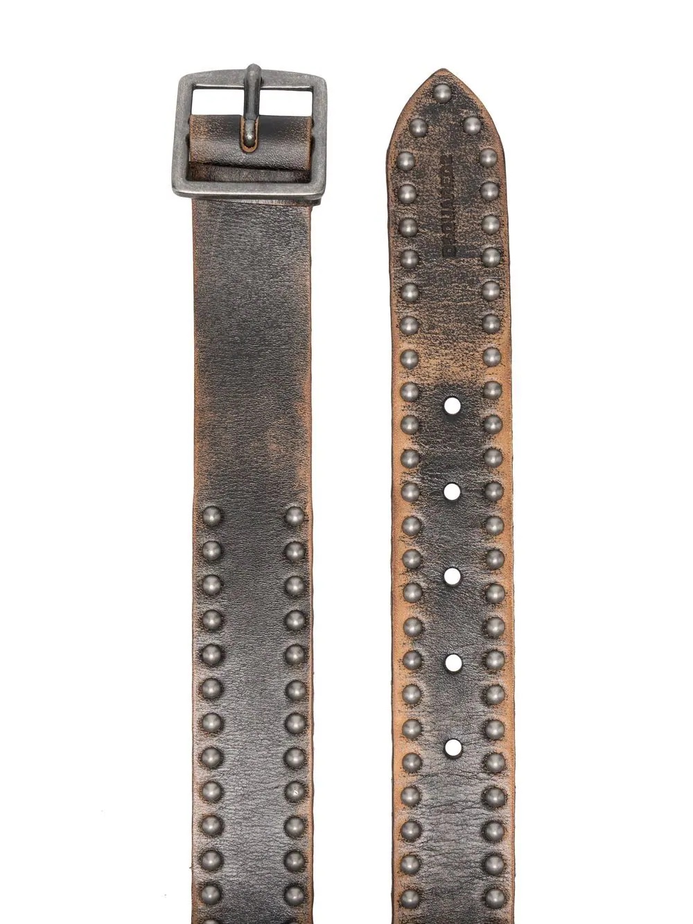 stud-embellished leather belt - 2