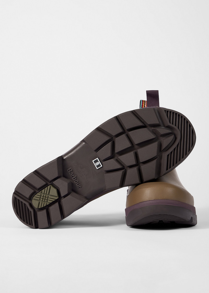 Paul Smith Paul Smith loves Barbour - Tan Ankle Wellingtons outlook