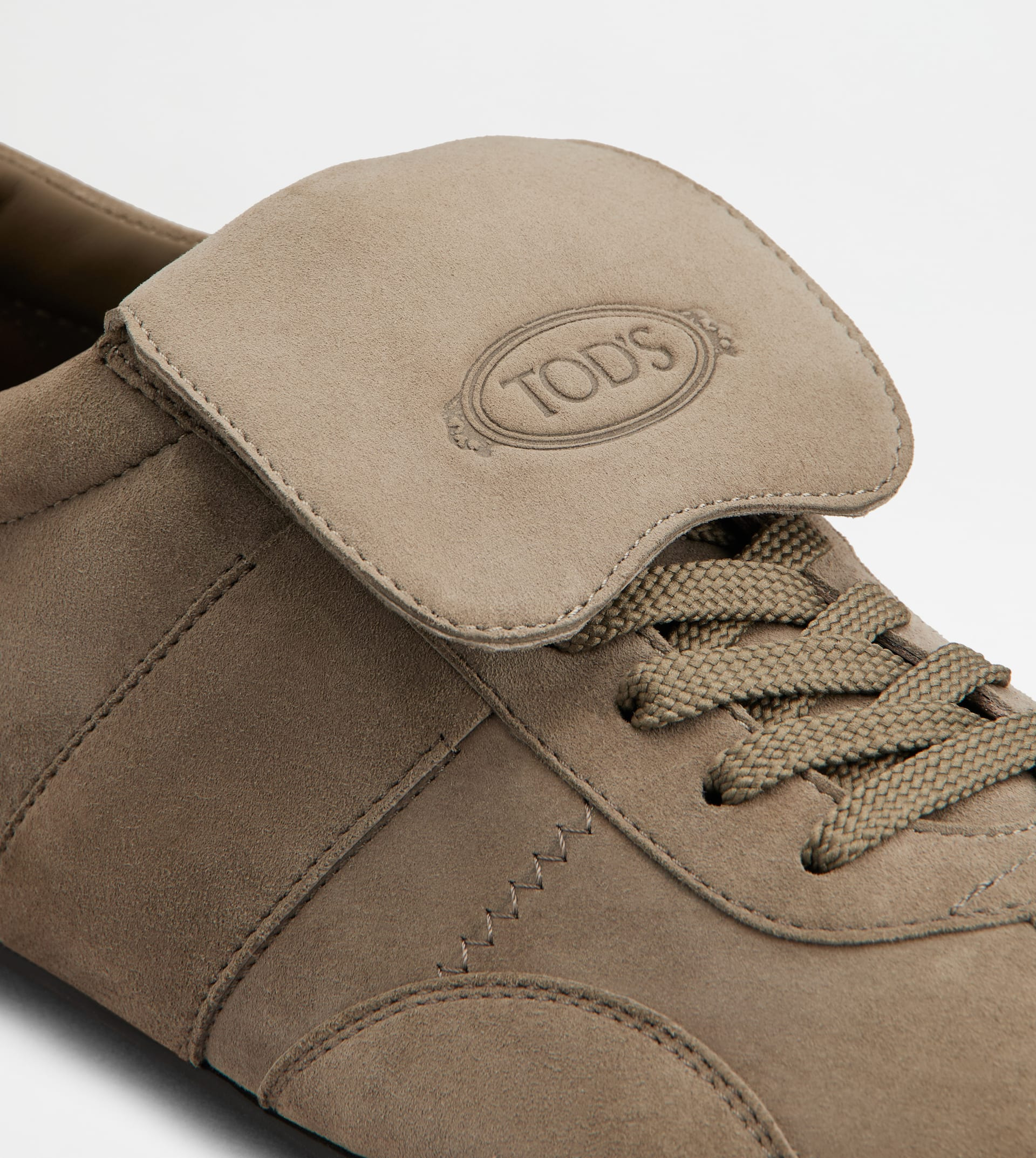 TOD'S T-MARATHON SNEAKERS IN PASHMY SUEDE - BROWN - 5