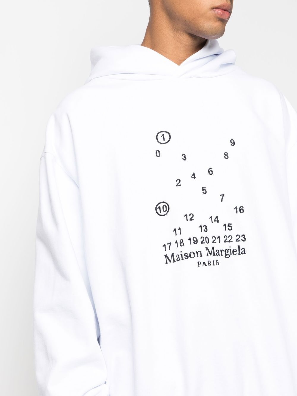 logo-print cotton hoodie - 5