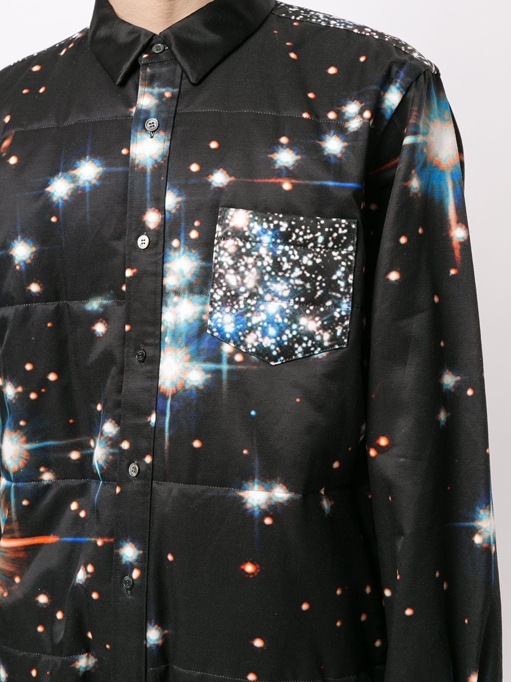 space-print long sleeve shirt - 5