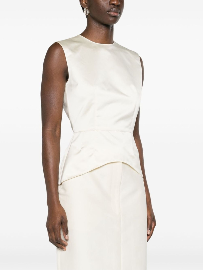 round-neck satin blouse 3