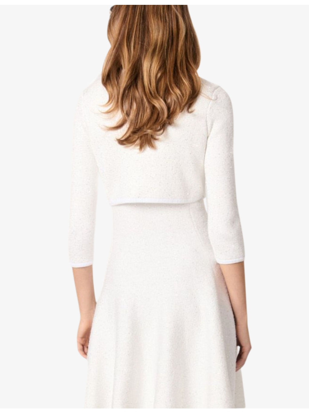 Sequin-embellished cropped cotton-blend cardigan - 4