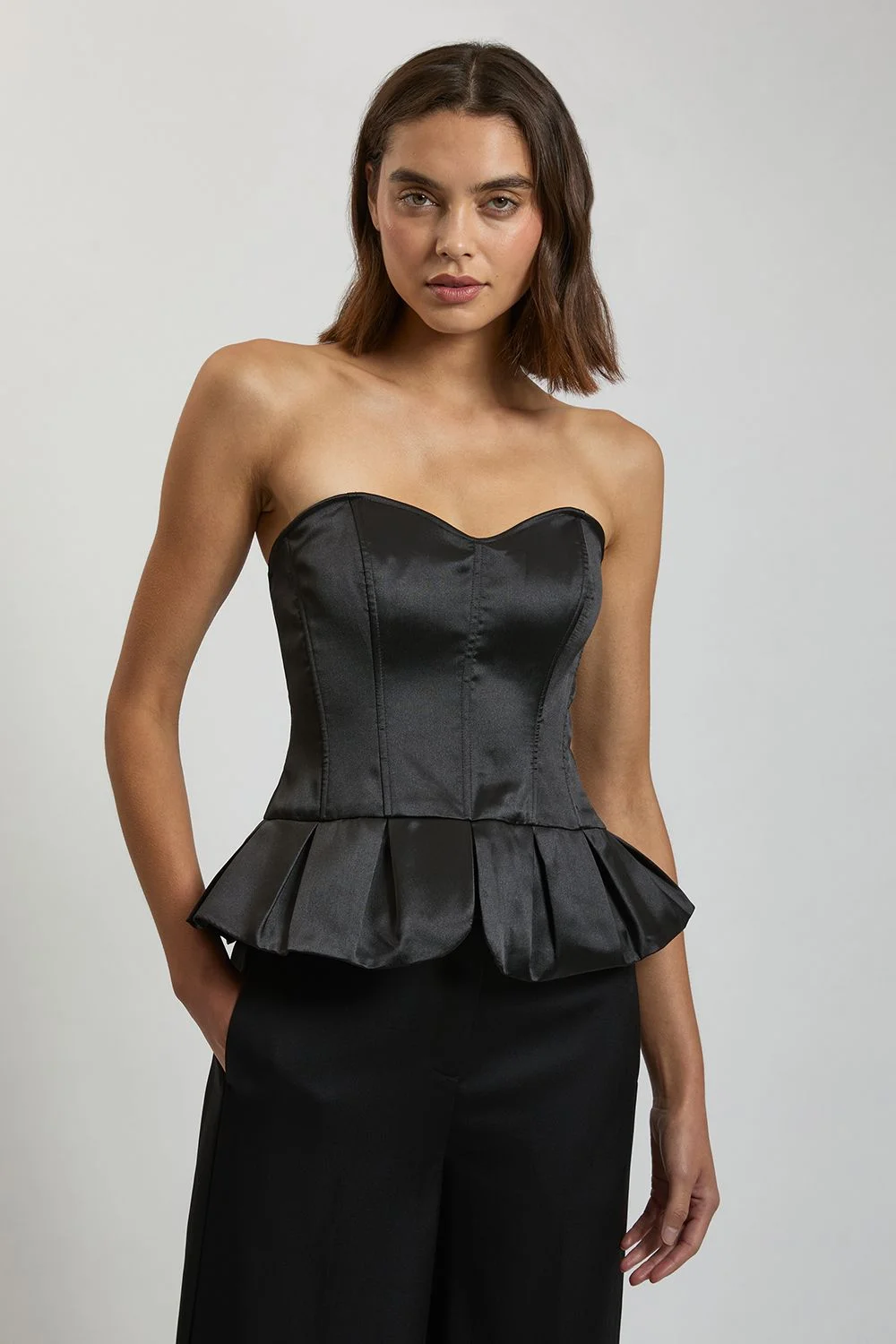 Bandeau Boned Corset Top - 1