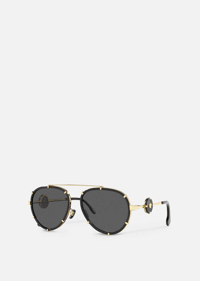 Vintage Icon Pilot Clip-On Sunglasses - 1