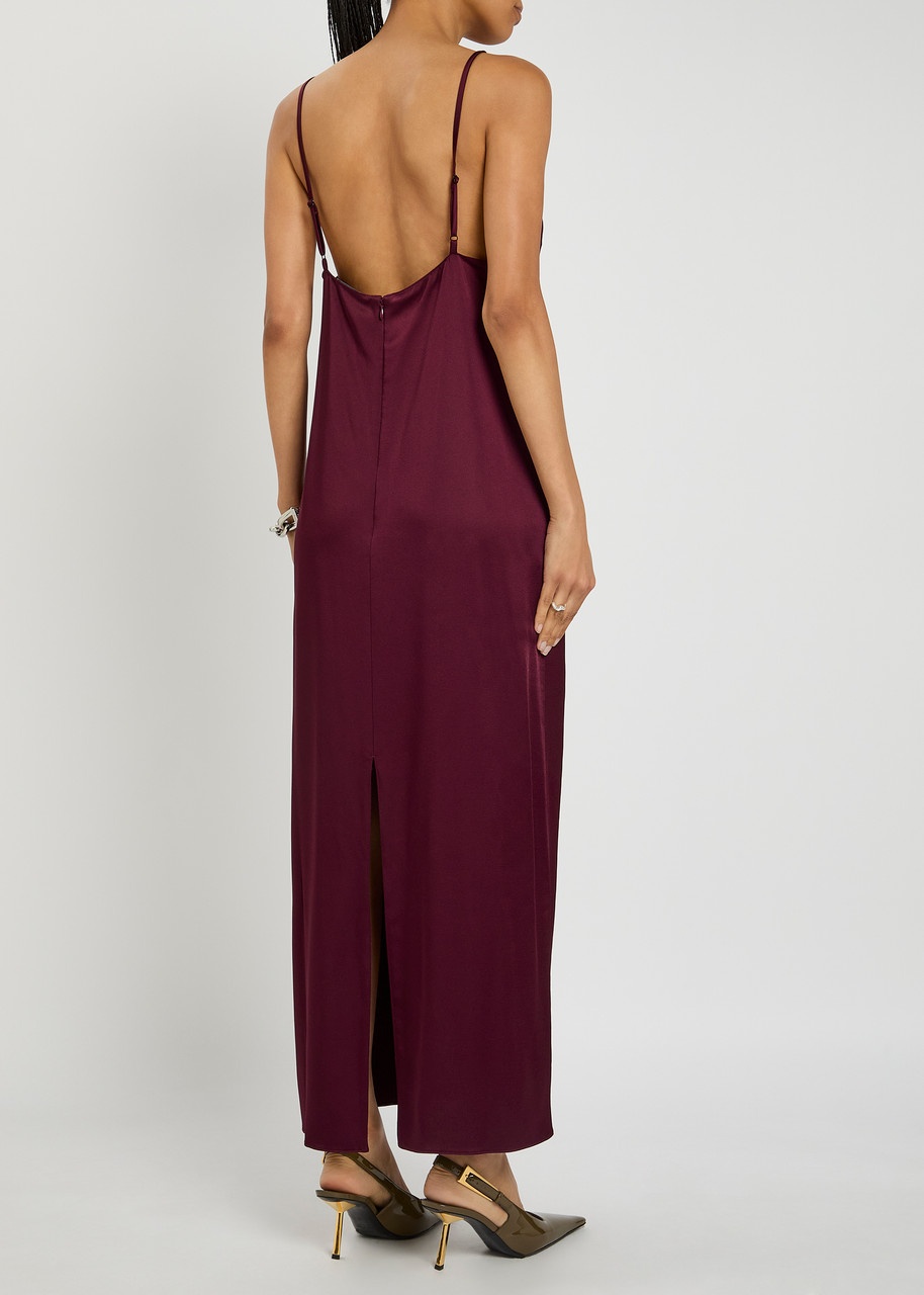 Stella Mccartney Satin Maxi Slip Dress - 3