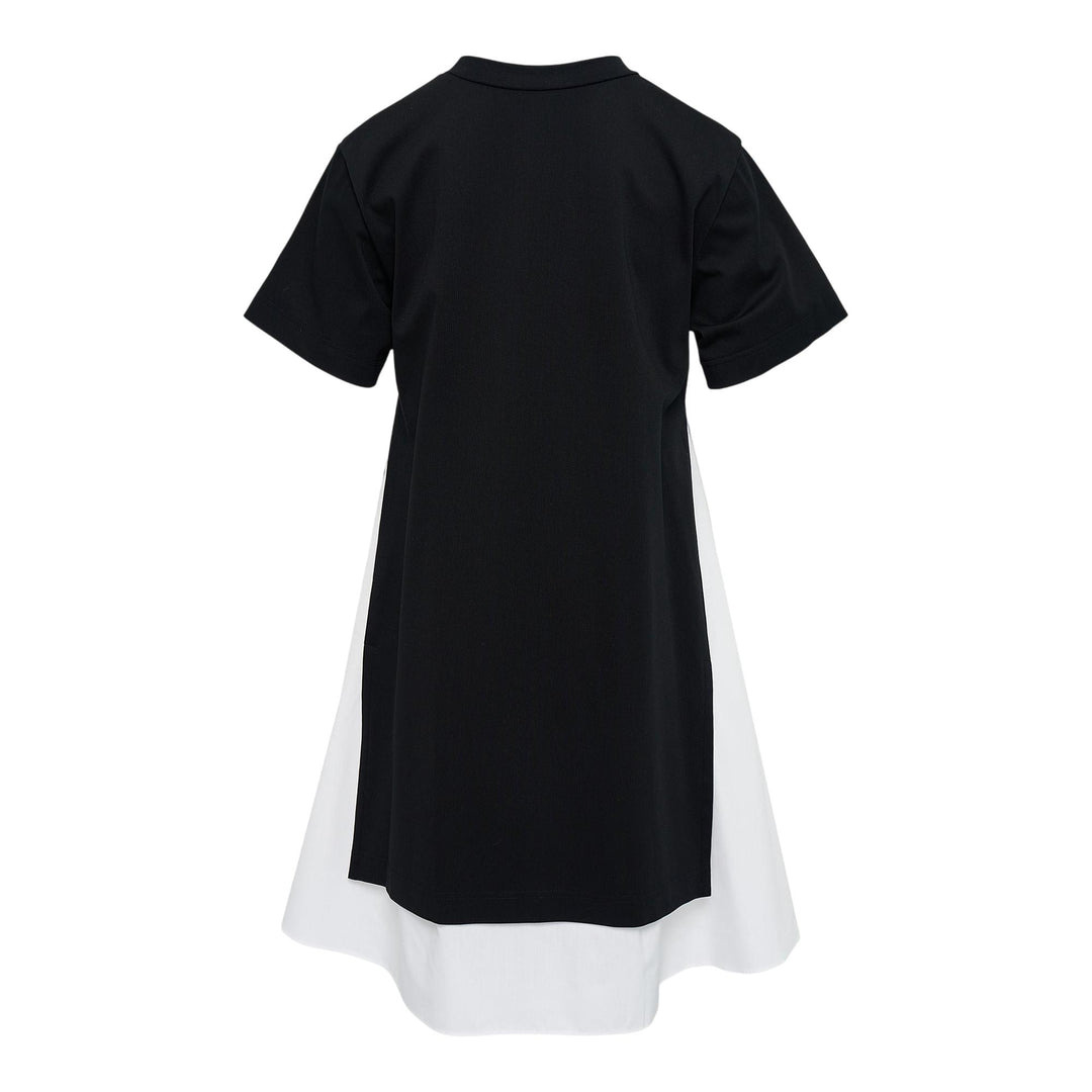 Poplin X Cotton Jersey Dress - 2