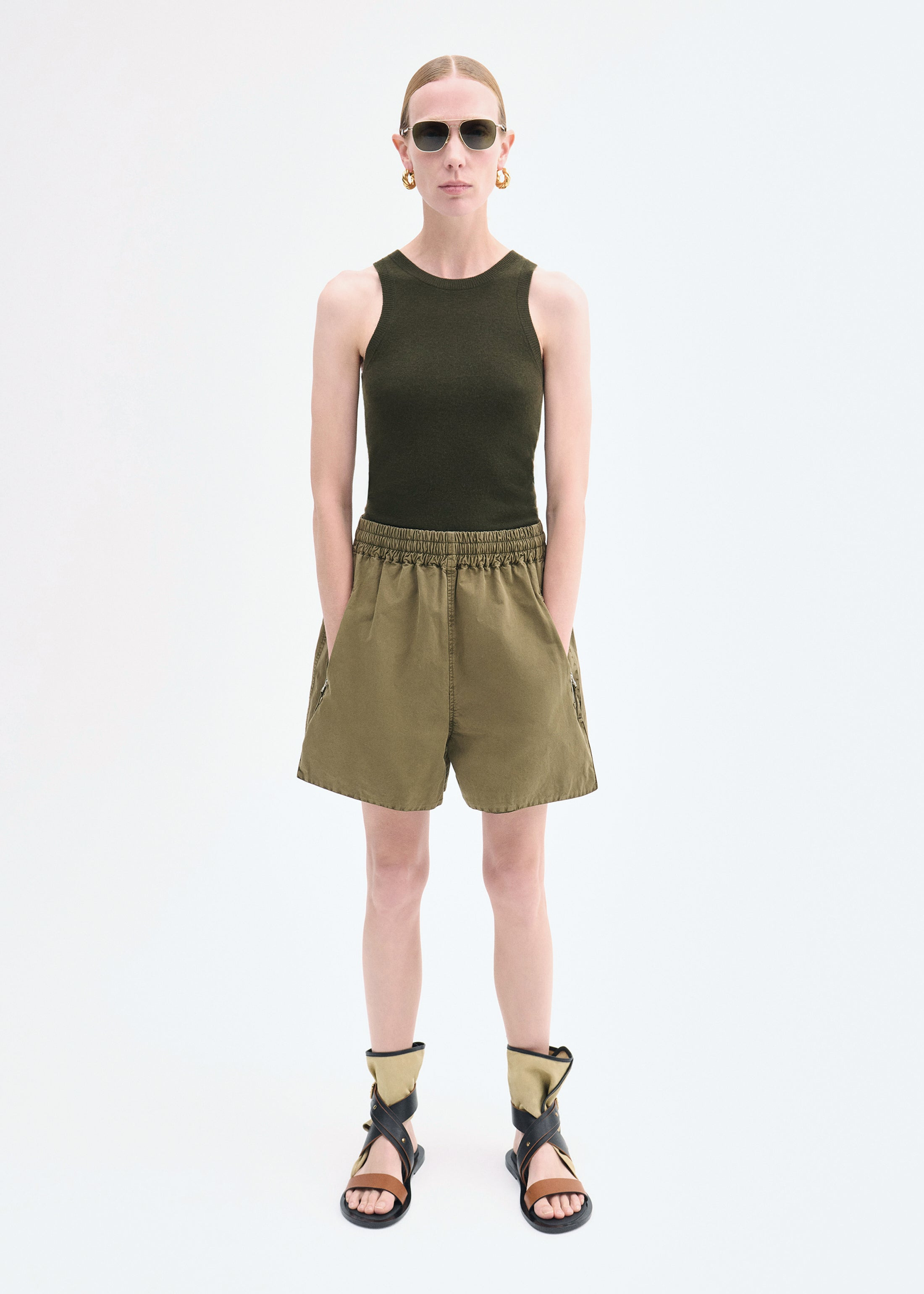 Fitted Tank in Fine Cashmere - 3