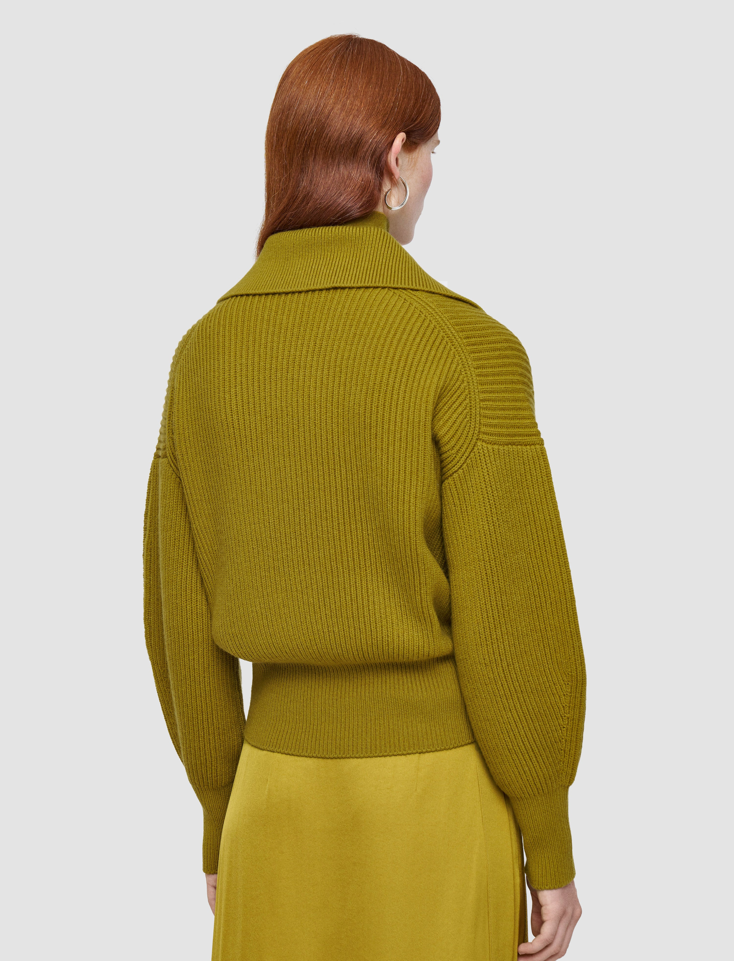 Light Cardigan Stitch Open Neck Jumper - 5