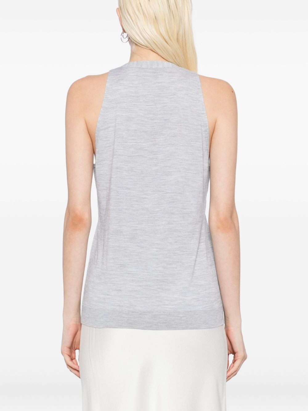 wool knitted vest - 4
