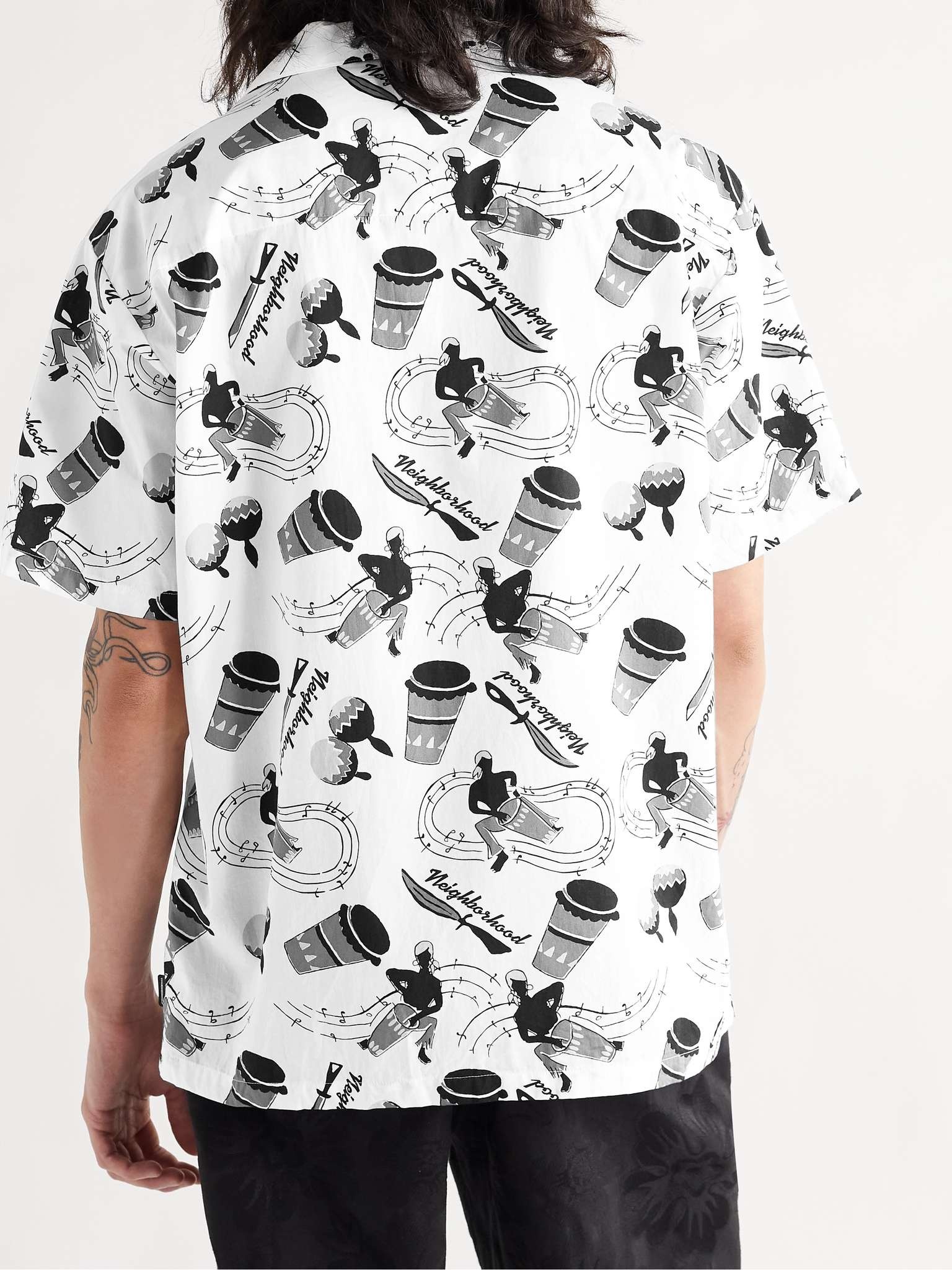 Camp-Collar Printed Cotton Shirt - 4