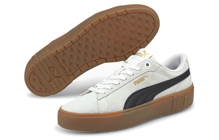 (WMNS) PUMA Smash Platform V2 SD 'White Black Gum' 373037-07 - 5