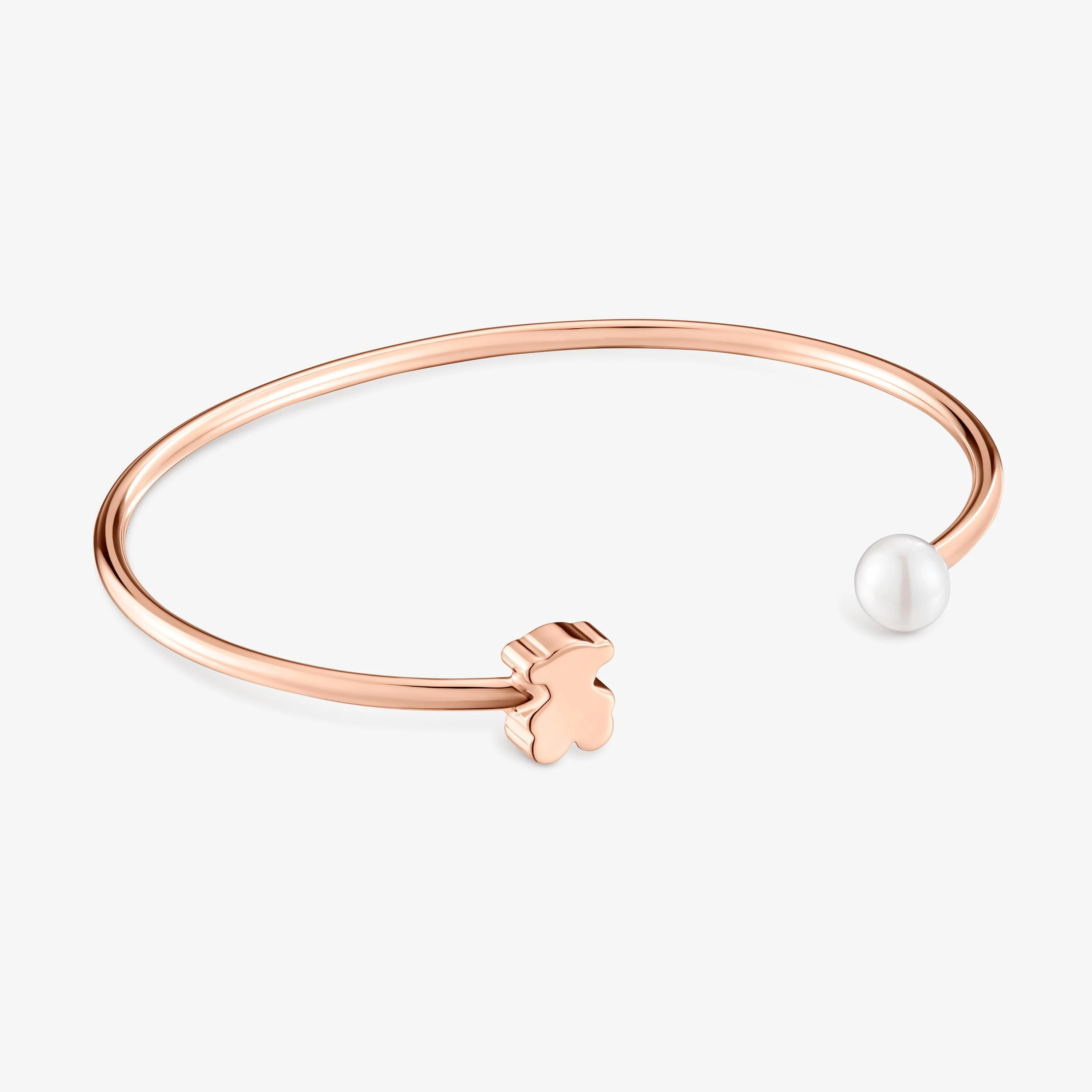 Bangle with 18K rose-gold vermeil and cultured freshwater pearl TOUS Sweet Dolls - 1