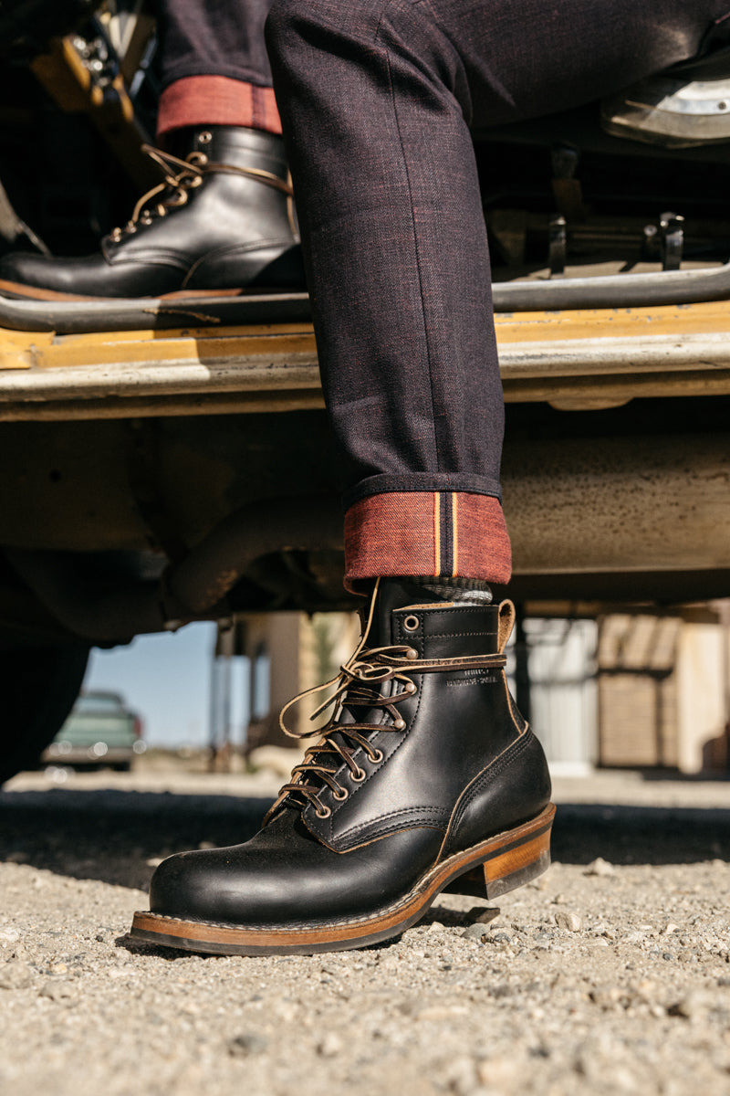 The Pen Slim etched - Bordeaux Raw 13oz Selvedge 4
