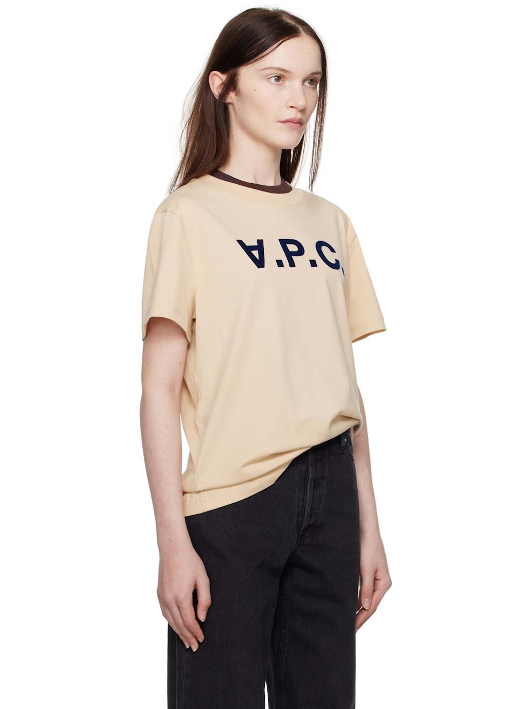 Beige Standard Grand 'VPC' T-shirt - 2