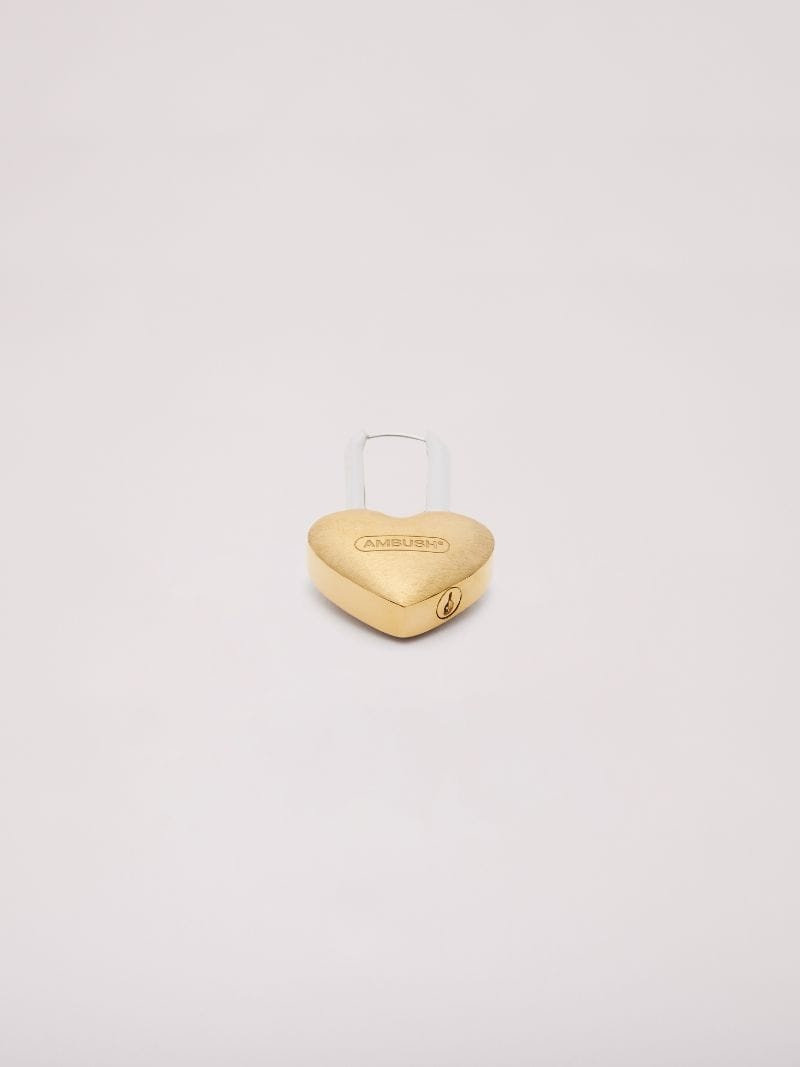 SMALL HEART PADLOCK EARRING - 2