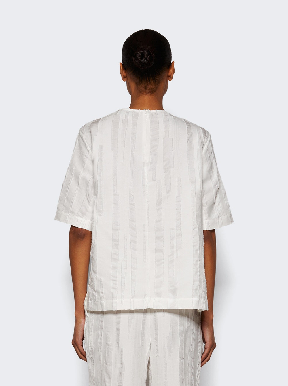 Toba Round Neck Blouse Ivory - 4
