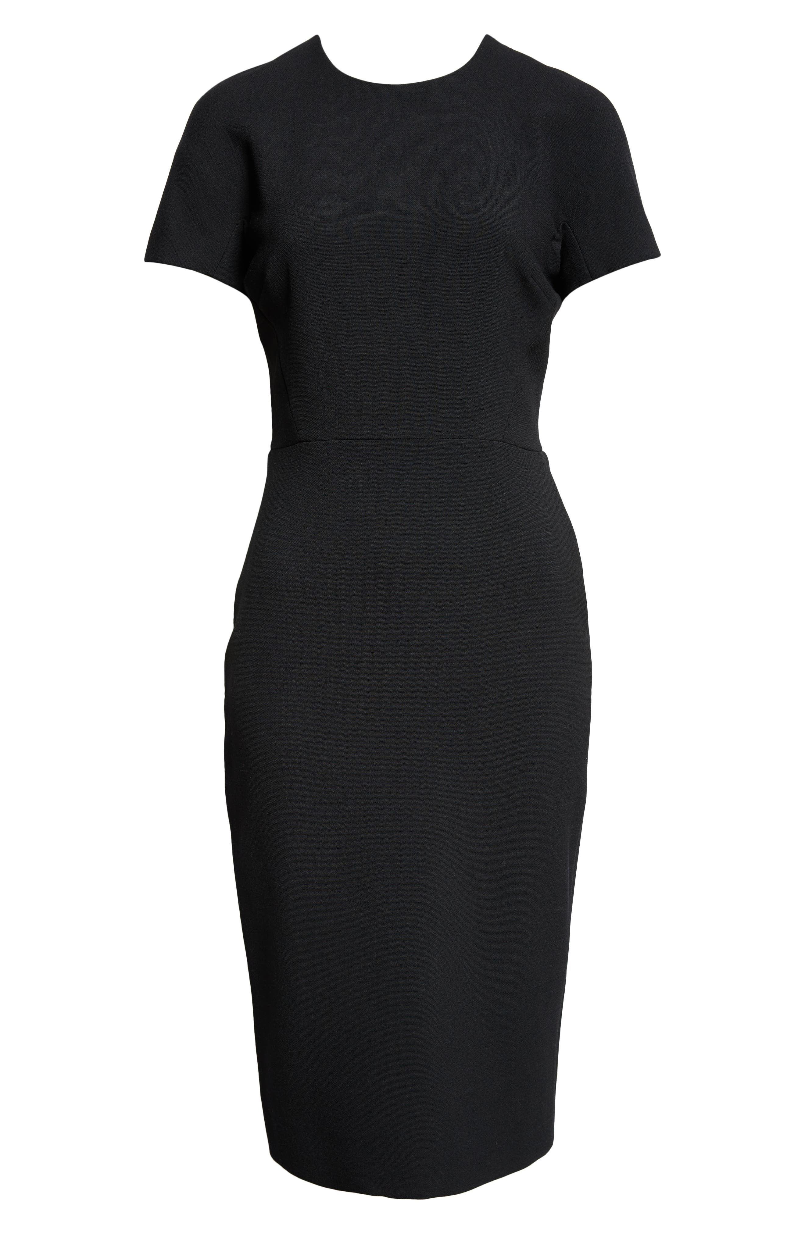 Crepe Sheath Dress - 5