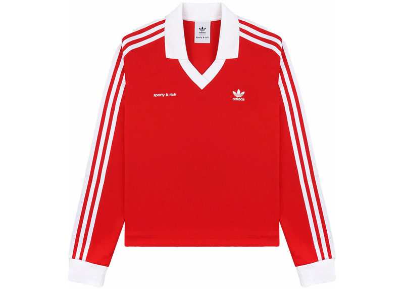 adidas x Sporty & Rich Soccer Jersey Sports Red/White 1